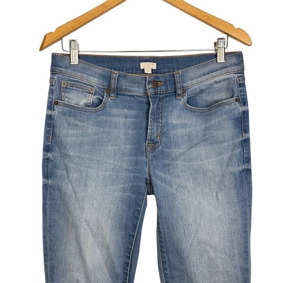 J.Crew Stretch Skinny Jeans Women’s Size 28/30 Mid Rise Faded Blue Denim - Picture 3 of 6